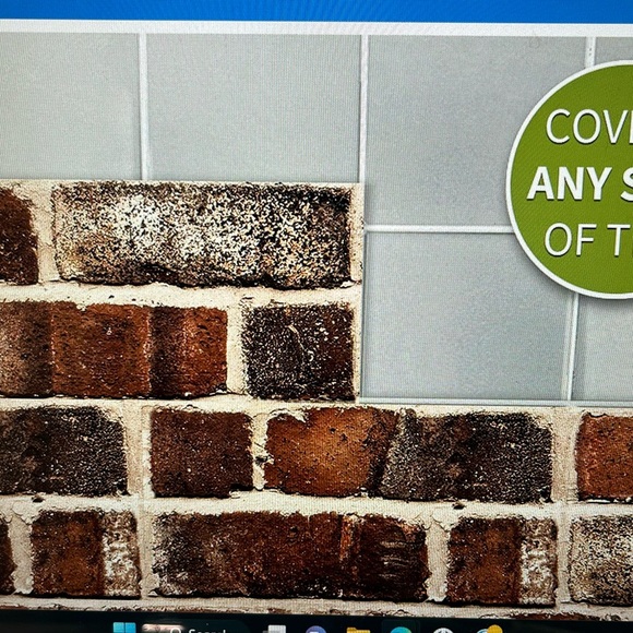 Faux Brick Self Adhesive Wall Sticker Red Brick - Picture 7 of 12